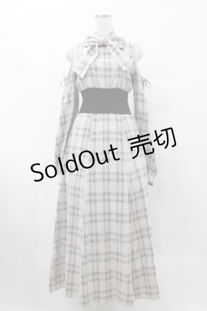 画像: An MILLE / チェック柄オフショルダーワンピース Free ベージュ H-25-09-09-1022-EL-OP-NS-ZH