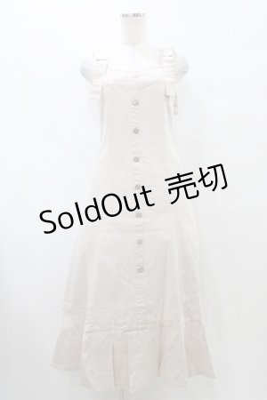 画像: An MILLE / リボンストラップデニムワンピース Free アイボリー H-25-09-09-1028-EL-OP-NS-ZH
