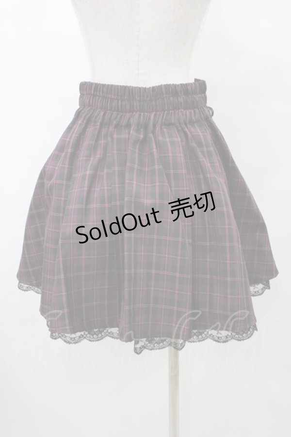 画像2: NOEMIE / チェックプリーツスカート M ピンク H-25-09-09-1031-0-SK-NS-ZH (2)