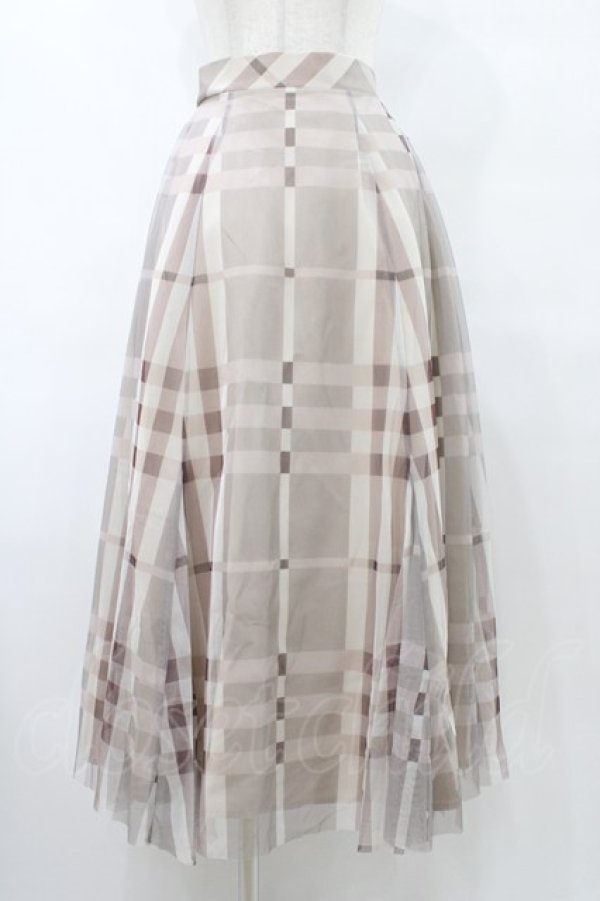 画像1: An MILLE / ビッグチェックチュールスカート Free PI H-25-09-09-1032-EL-SK-NS-ZH (1)