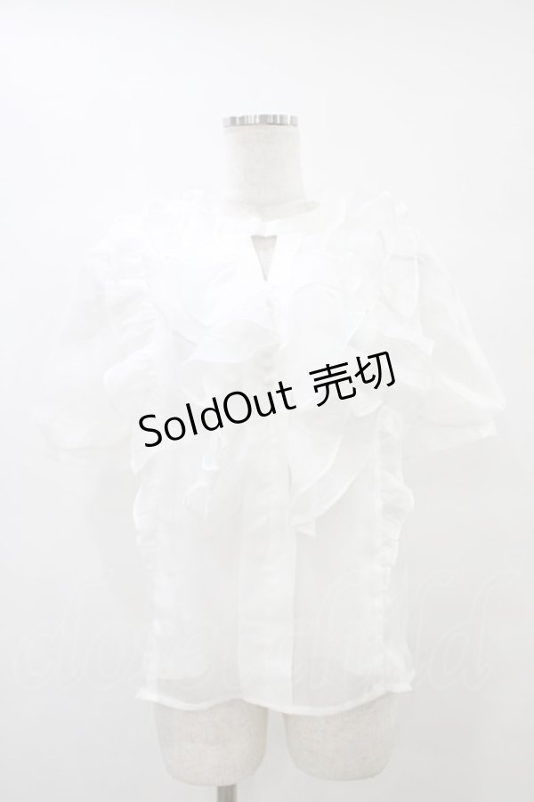 画像1: An MILLE / フリルブラウス Free オフ H-25-09-09-1038-EL-BL-NS-ZH (1)