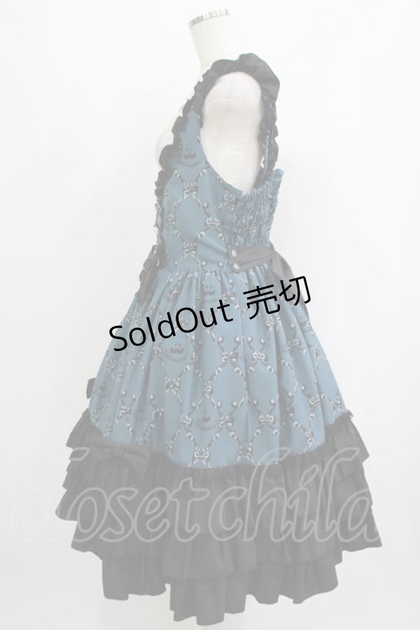 画像2: metamorphose / 【プラスサイズ】Dressy Ribbon フリルジャンパースカート プラスサイズ  H-25-09-10-003-ME-OP-NS-ZH (2)