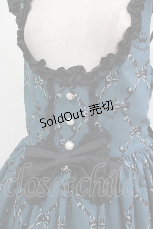 画像4: metamorphose / 【プラスサイズ】Dressy Ribbon フリルジャンパースカート プラスサイズ  H-25-09-10-003-ME-OP-NS-ZH (4)