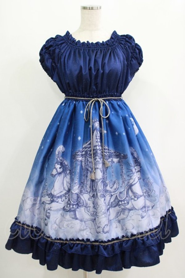 画像1: Enchantlic Enchantilly / Phantom Night Babydoll 夜空のワンピース Free ネイビー H-25-09-10-004-LO-OP-NS-ZH (1)