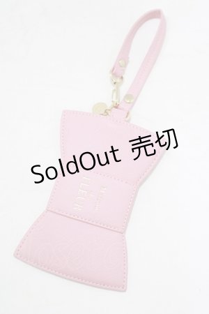 画像: Maison de FLEUR / リボン型パスケース  ピンク H-25-09-10-040-LO-ZA-NS-ZH