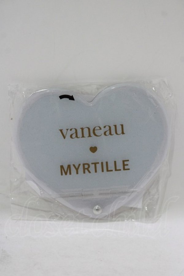 画像1: MYRTILLE / ハート型ミラー - ホワイト H-25-09-10-043-GO-ZA-NS-ZH (1)
