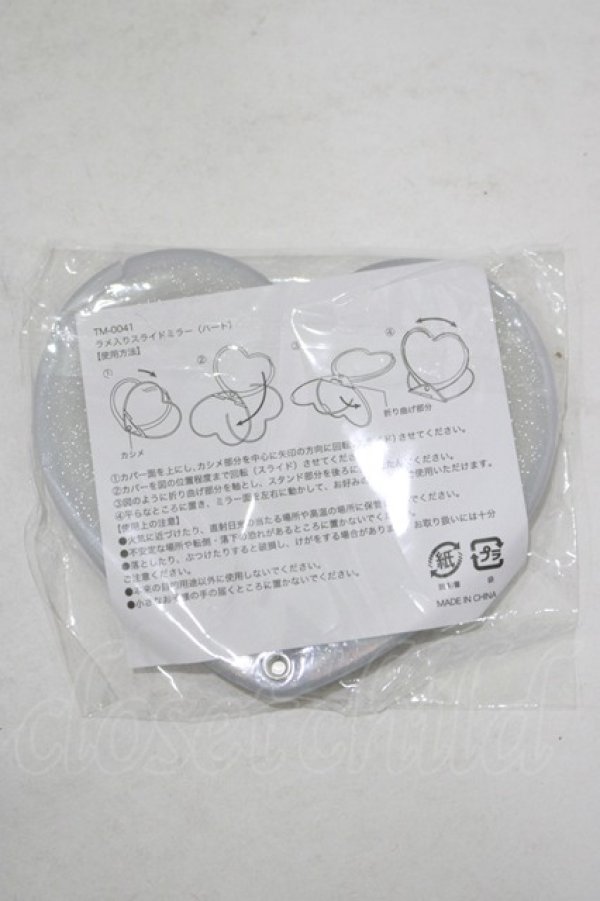 画像2: MYRTILLE / ハート型ミラー - ホワイト H-25-09-10-043-GO-ZA-NS-ZH (2)