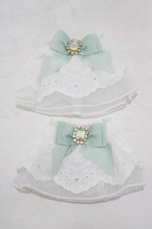 画像: RoseMarie seoir / lace cuffs  オフ/ミント H-25-09-10-046-LO-ZA-NS-ZH