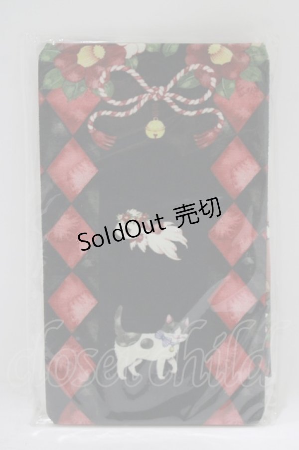 画像1: Royal Princess Alice / 大正浪漫ニャンコ日和（たまコラボ）タイツ  ブラック H-25-09-10-066-LO-ZA-NS-ZH (1)