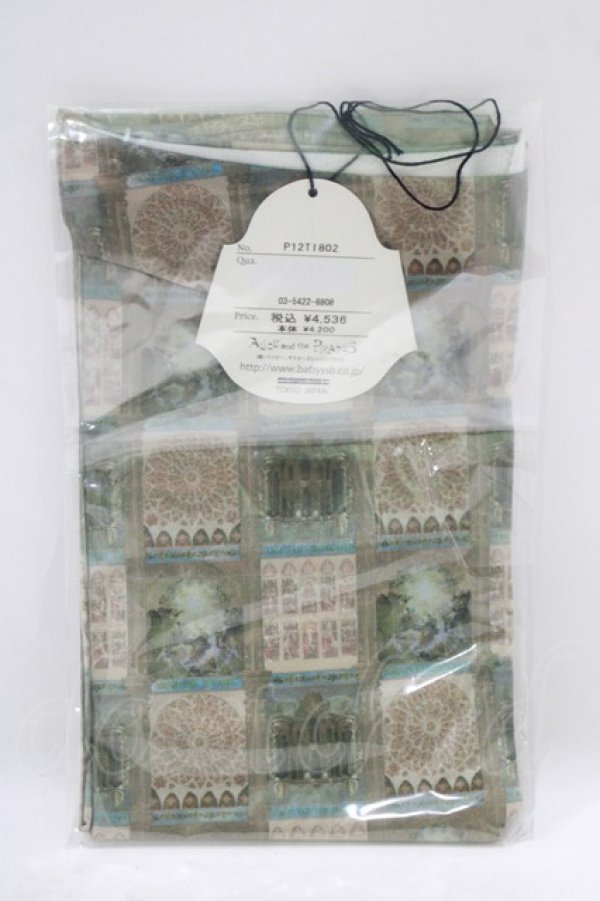 画像2: ALICE and the PIRATES / La Priere〜ガラス窓に見る夢〜柄タイツ  アイボリー H-25-09-10-067-PA-ZA-NS-ZH (2)