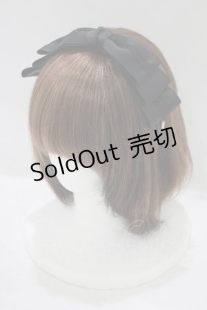 画像: m petit by misako / NINA'S コラボカチューシャ  ブラック H-25-09-10-080-LO-AC-NS-ZH