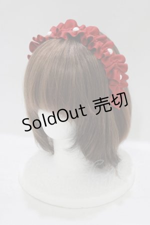 画像: m petit by misako / AMPLカチューシャ  レッド H-25-09-10-081-LO-AC-NS-ZH