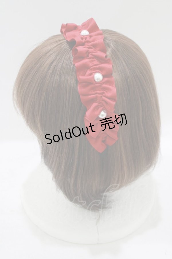 画像2: m petit by misako / AMPLカチューシャ  レッド H-25-09-10-081-LO-AC-NS-ZH (2)