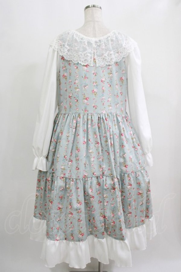 画像3: marcHenTica / フレアローズワンピース ハーフエルフ サックス H-25-09-10-012-LO-OP-NS-ZH (3)