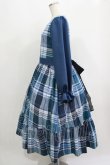 画像2: marcHenTica / チェックロングワンピース Free ブルー H-25-09-10-013-LO-OP-NS-ZH (2)