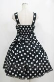 画像3: metamorphose / Syrupサーキュラージャンパースカート（ポルカドット） サイズ1 ブラック H-25-09-10-014-ME-OP-NS-ZH (3)