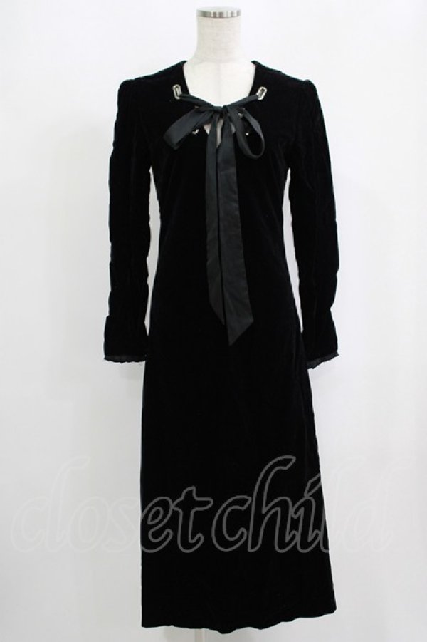 画像1: EATME / レースアップワンピース S ブラック H-25-09-10-015-LO-OP-NS-ZH (1)