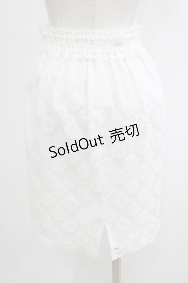 画像3: Ank Rouge / フラワーレースタイトスカート M シロ H-25-09-10-016-CA-SK-NS-ZH (3)