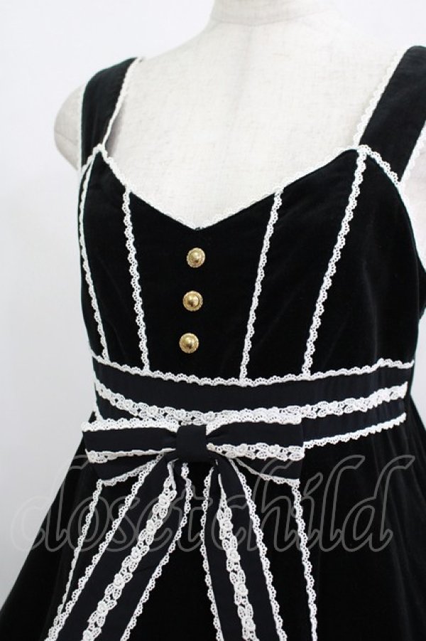 画像4: metamorphose / 別珍エレナジャンパースカート Free ブラック H-25-09-10-002-ME-OP-NS-ZH (4)