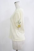 画像2: F&A / スズラン刺繍パフT Free IVORY H-25-09-10-027-LO-TO-NS-ZH (2)