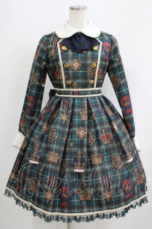 画像: Angelic Pretty / Antique Crownワンピース Free グリーン H-25-09-11-001-AP-OP-NS-ZH