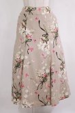 画像1: INGEBORG / リリーブーケpt.スカート 3（9号） ベージュ H-25-09-11-025-LO-SK-NS-ZH (1)