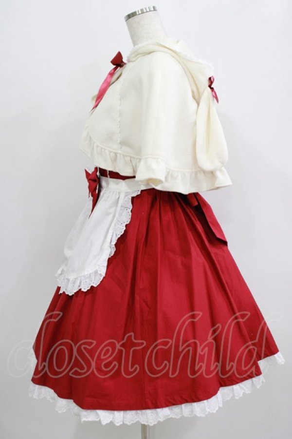 画像2: Angelic Pretty / Charmingロップイヤージャンパースカートセット Free レッド H-25-09-11-003-AP-OP-NS-ZH (2)