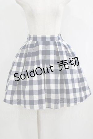 画像: Ank Rouge / ブロックチェックスカート M ネイビー H-25-09-11-027-CA-SK-NS-ZH