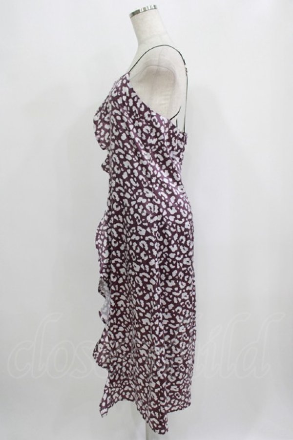 画像2: Melt the lady / レオパードチェーンキャミワンピース Free パープル H-25-09-11-033-PU-OP-NS-ZH (2)