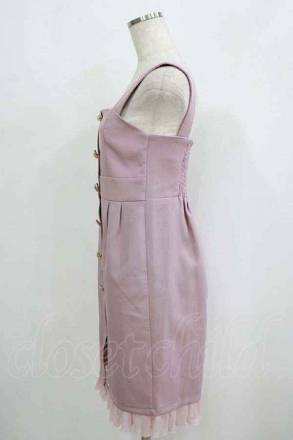 画像2: Rojita / 裾フリルジャンパースカート Free ピンク H-25-09-11-034-LO-OP-NS-ZH (2)