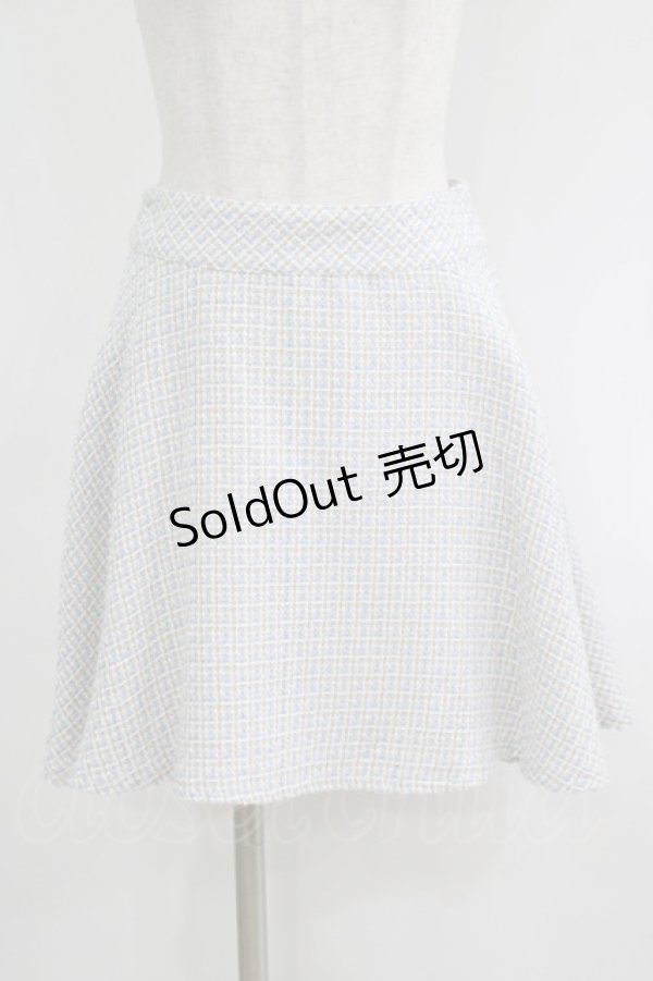 画像1: LODISPOTTO / ツイードスカート S サックス H-25-09-11-035-LO-SK-NS-ZH (1)