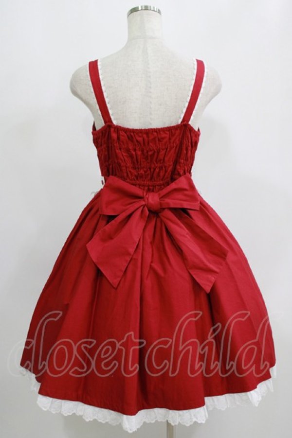 画像5: Angelic Pretty / Charmingロップイヤージャンパースカートセット Free レッド H-25-09-11-003-AP-OP-NS-ZH (5)