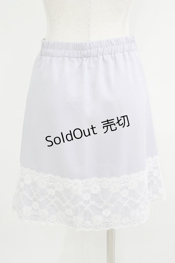 画像3: Ank Rouge / レース切替スカート M サックス H-25-09-11-038-CA-SK-NS-ZH (3)