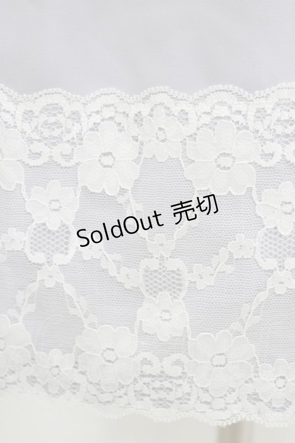 画像4: Ank Rouge / レース切替スカート M サックス H-25-09-11-038-CA-SK-NS-ZH (4)