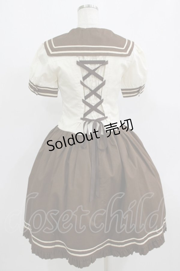 画像3: metamorphose / セーラークルーズワンピース Free ブラウン H-25-09-11-004-ME-OP-NS-ZH (3)