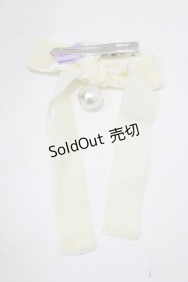 画像3: Angelic Pretty / ロゴパール乙女リボンクリップ  アイボリー H-25-09-11-052-AP-AC-NS-ZH (3)
