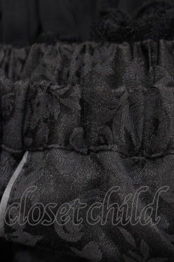 画像4: STEAM / 異素材切替レイヤード風スカート  黒 H-25-09-11-1026-HN-SK-KB-ZH (4)