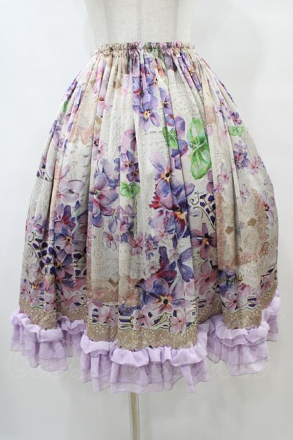 画像1: Triple fortune / ヴィクトリアンヴァイオレットスカート   H-25-09-11-1029-EL-SK-KB-ZH (1)