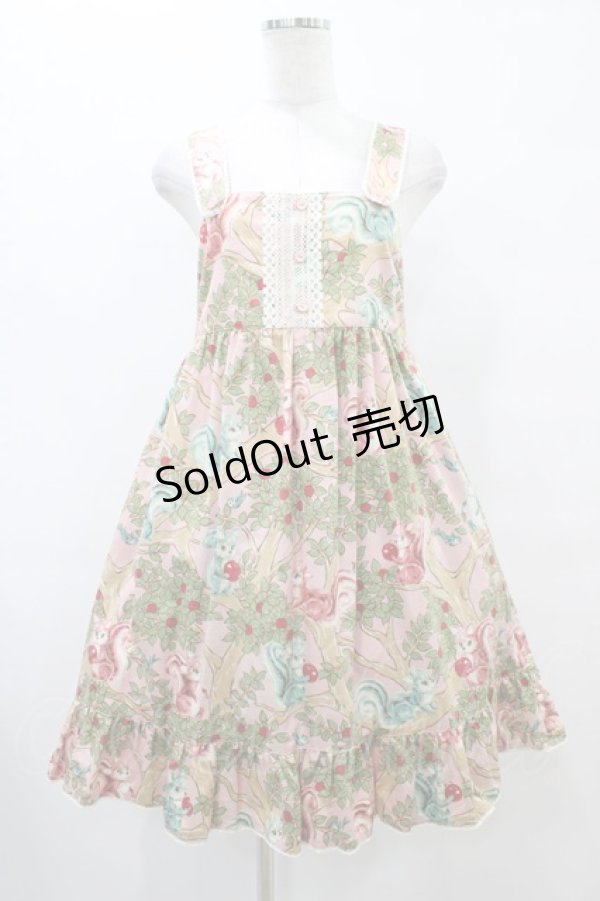 画像1: Shirley Temple / リスジャンパースカート 160 ピンク H-25-09-11-1031-ET-OP-KB-ZH (1)