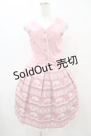 画像: Shirley Temple / アリスジャガードジャンパースカート 160 ピンク H-25-09-11-1032-ET-OP-KB-ZH