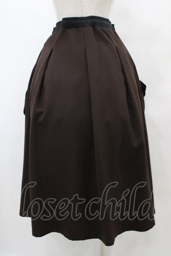 画像2: Qutie Frash / 袴ロングスカート  茶 H-25-09-11-1039-QU-SK-KB-ZH (2)