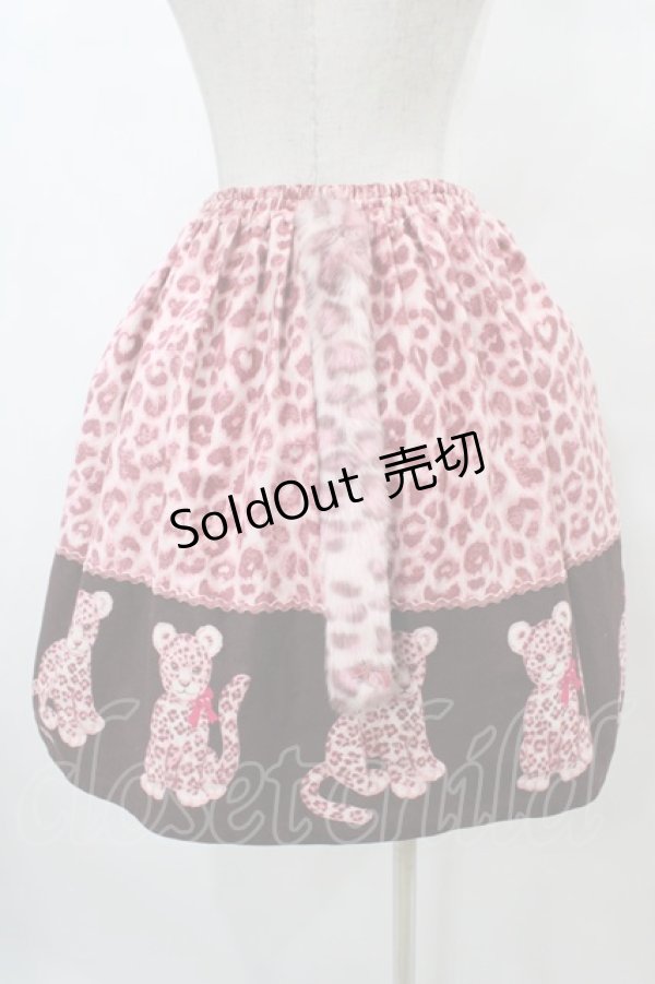 画像2: Shirley Temple / レオパードスカート 160 ピンク H-25-09-11-1042-ET-SK-KB-ZH (2)