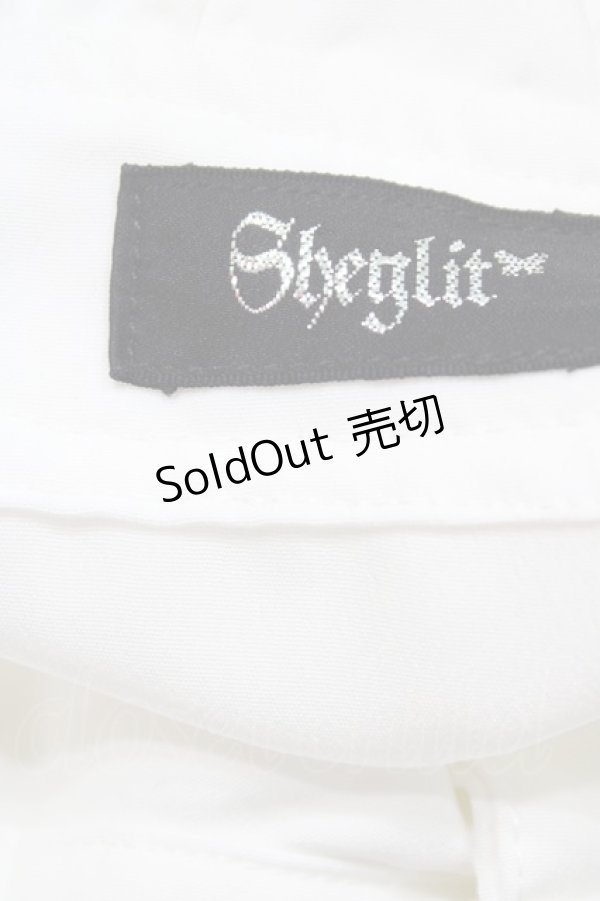 画像3: Sheglit / スタンドカラーリボンジャボブラウス M ホワイト H-25-09-11-1047-EL-BL-KB-ZH (3)