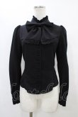 画像1: Sheglit / スタンドカラーリボンジャボブラウス M ブラック H-25-09-11-1048-EL-BL-KB-ZH (1)