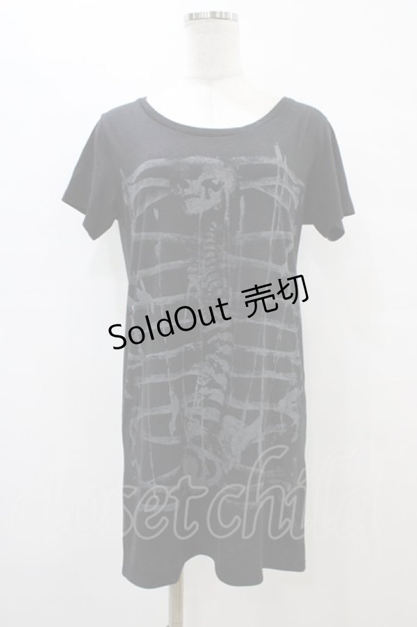 画像1: STIGMATA / プリントロングカットソー  黒 H-25-09-11-1050-GO-TO-KB-ZH (1)