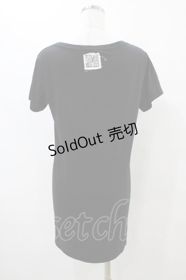 画像2: STIGMATA / プリントロングカットソー  黒 H-25-09-11-1050-GO-TO-KB-ZH (2)