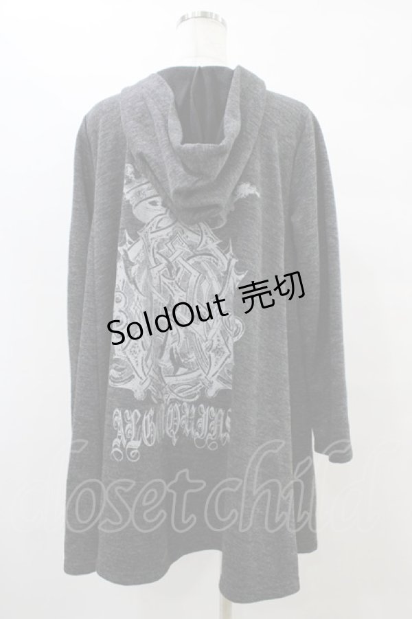 画像2: ALGONQUINS / フードカーディガン  グレー H-25-09-11-1051-AL-TO-KB-ZH (2)