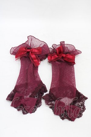 画像: Angelic Pretty / Midnightレースグローブ  ワイン H-25-09-11-1006-AP-ZA-KB-ZH
