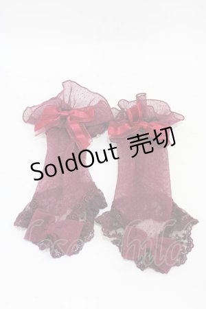画像: Angelic Pretty / Midnightレースグローブ  ワイン H-25-09-11-1006-AP-ZA-KB-ZH