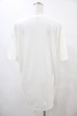 画像2: NieR Clothing / プリントCOTTON CUTSEW XL 白 H-25-09-11-1059-PU-TO-KB-ZT376 (2)